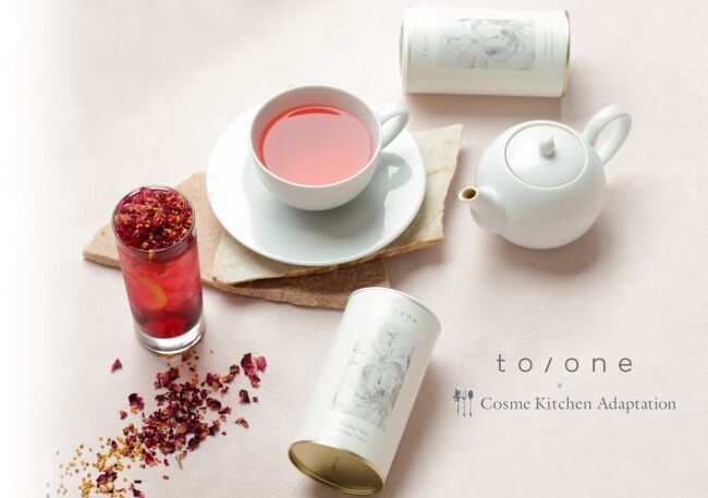 【Cosme Kitchen Adaptation】メイクアップブランド「to/one(トーン)」2020年春夏コレクションの発売を記念したスペシャルコラボレーションドリンクを発売！の1枚目の画像