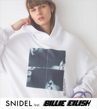 ビリー・アイリッシュとスナイデルのフィーチャリングが実現！『SNIDEL feat. BILLIE EILISH』待望のコレクションが4月17日（金）よりオンラインストアにて先行発売！の1枚目の画像