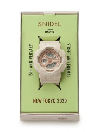 〈予約販売と同時に即完売！〉SNIDELとBABY−Gが初のコラボレーション！SNIDEL15周年を記念した限定モデル『SNIDEL feat. BABY-G』が4月9日（木）より数量限定で発売！の1枚目の画像