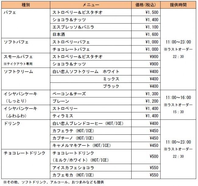 【9月27日(金)オープン】北海道外初の直営カフェ「イシヤ 日本橋」「パンケーキ」や「締めパフェ」を提供。道産酒を使った「日本酒パフェ」も！の5枚目の画像