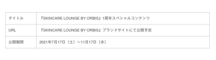 表参道の体験特化型施設『SKINCARE LOUNGE BY ORBIS』がオープン1周年。お店でもスマホでも、どこでも楽しめるコンテンツを連載形式で発表！の4枚目の画像