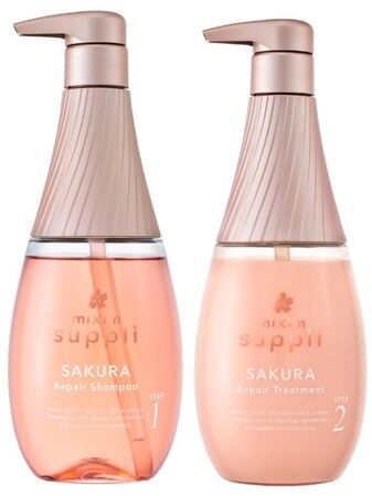 ～この春はバスルームでお花見を！！～ 髪を補修するサプリメントヘアケアシリーズ「mixim suppli」より桜香る限定ヘアケアが新登場の2枚目の画像