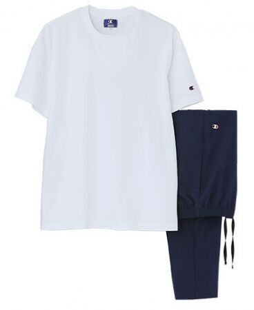 「イエナカファッション」を楽しもう！Champion（チャンピオン）から白Ｔシャツとストレッチパンツのルームウェア発売　の3枚目の画像