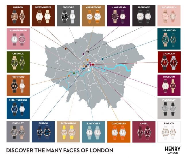 淡いブルーが手もとを爽やかに彩る新色登場！英国の腕時計ブランド「ヘンリーロンドン」が2020年春夏の新作を発売しますの10枚目の画像