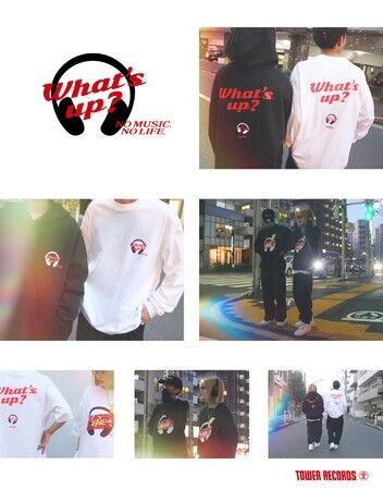 タワレコ「WEARTHEMUSIC」人気のPURINによるブランド「What’s up?」とコラボ！『“What’s up?” Pop Up Store in TOWER RECORDS渋谷』開催の2枚目の画像