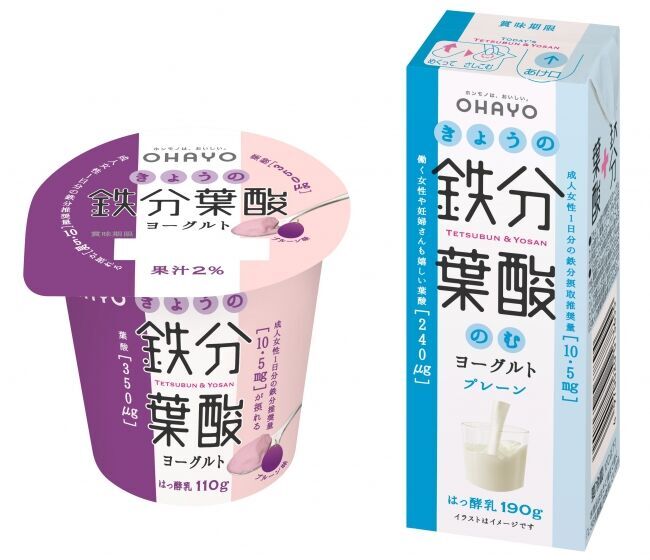 市場拡大中のフェムテックのパイオニア「ルナルナ」とオハヨー乳業がコラボ！「毎日おいしくチャージ！ “きょうの鉄分葉酸” プレゼントキャンペーン」を実施の5枚目の画像