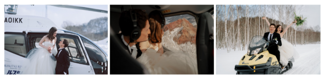 コロナ禍でもOK！結婚記念にヘリコプターで二人だけに用意された秘境へ『北海道ヘリコプターウェディング』の5枚目の画像