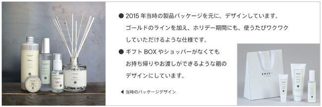 【SHIRO】人気のフレグランスシリーズ「サボン」より、過去のパッケージをオマージュしたスペシャルコフレが12/2(木)に数量限定で登場の5枚目の画像