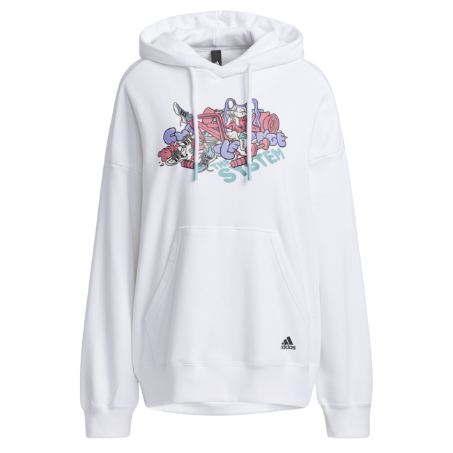 atmos pink x JENNY KAORI　スポーツ x ストリートカルチャーのコラボレーション　JENNY KAORIのポップなグラフィティが目を引くアディダスのスポーツウェアが登場の14枚目の画像