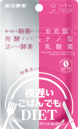 独自製法による「活きている酵素」×6兆個のナノ型乳酸菌で大人のボディメイクをサポート「夜遅いごはんでも(R) W菌活ボディメイク」７回分のお試しサイズを限定発売の2枚目の画像