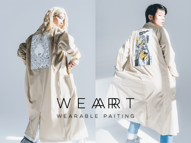 "絵を着る"をコンセプトとしたプロジェクト「WEART」をローンチ。第1回タイアップアーティストはマッチロ,KYOTARO,Toru knが参加。1/15より受注受付を開始。ポップアップも開催！の1枚目の画像