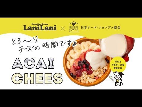 【期間限定】健康的でおいしい「LaniLani×日本チーズ・フォンデュ協会」コラボメニュー「アサイーチーズボウル」を提供開始。の1枚目の画像