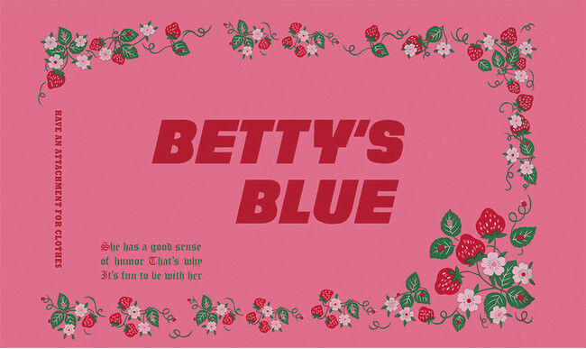 1985年に誕生し、平成の時代を一世風靡したブランド「BETTY’S BLUE」が限定復活！　～イチゴ柄ショッパーのアイテムと当時人気のプリント柄を使用したロンTを発売～の1枚目の画像