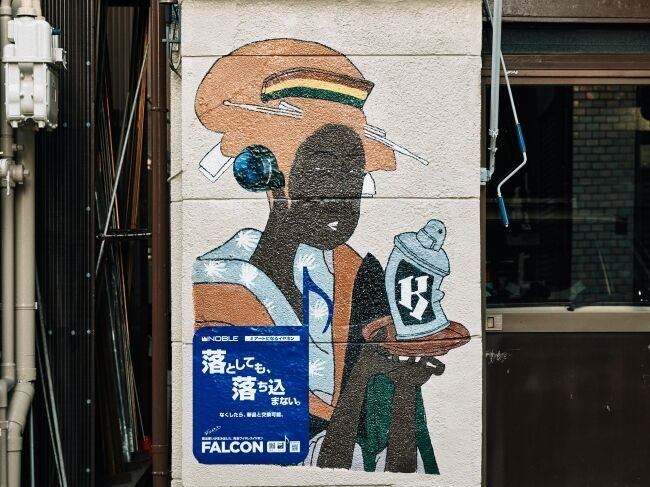 街中のストリートアートが突如イヤホンを装着！Noble Audioが東京都内のストリートアートを広告モデルに起用した「#アートになるイヤホン」を開始の8枚目の画像