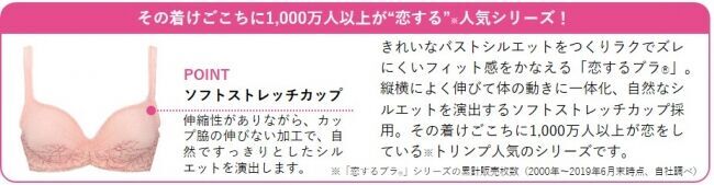 春の季節のここちよさをボディにも！伸びやかにフィットする『恋するブラ(R) 』レースをふわりと重ねたクチュールライクな新作が登場の5枚目の画像