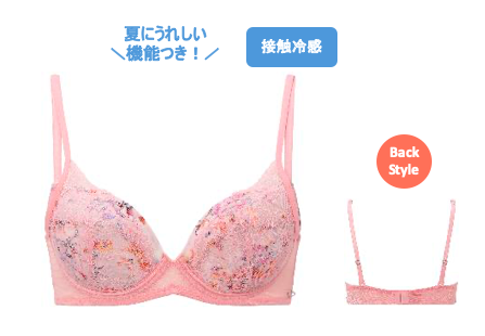 ひんやり！人気フィット「チャーミングラマー」 が夏バージョンに AMOSTYLEから接触冷感素材を使用した＜ Painting Petal ＞が登場の4枚目の画像