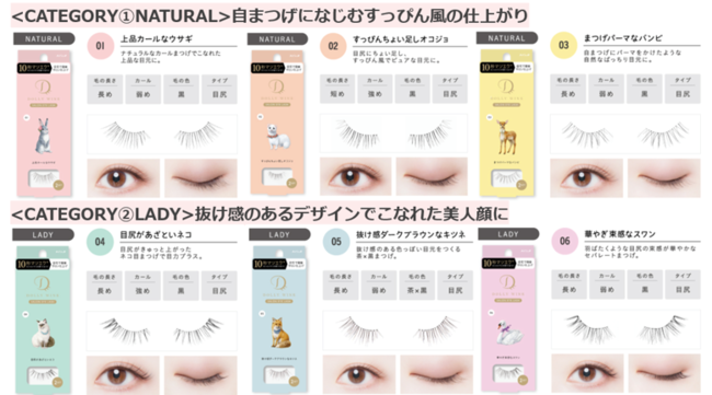 10秒マツエク+『DOLLY WINK SALON EYE LASH』6月24日新発売　「EASY LASH」で話題のDOLLY WINKから、自宅で簡単サロン級に仕上がるつけまつげ新登場の2枚目の画像