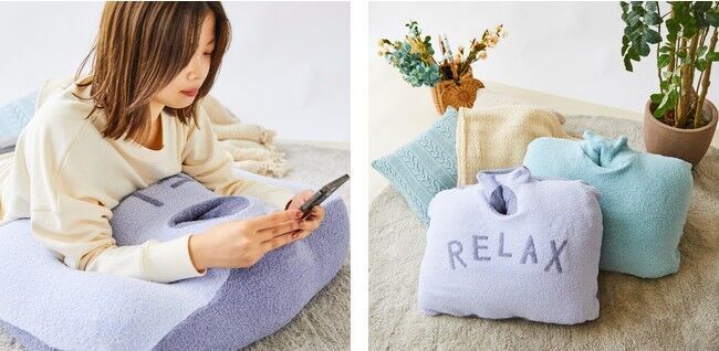 累計販売個数1万個突破のゲーム＆スマホ向けうつ伏せクッション「NeOchi PillOw(ねおちピロー)」 寒い冬のリラックスタイムを彩る”モコモコ素材”の専用カバー「ねおちニットカバー」が新登場の1枚目の画像