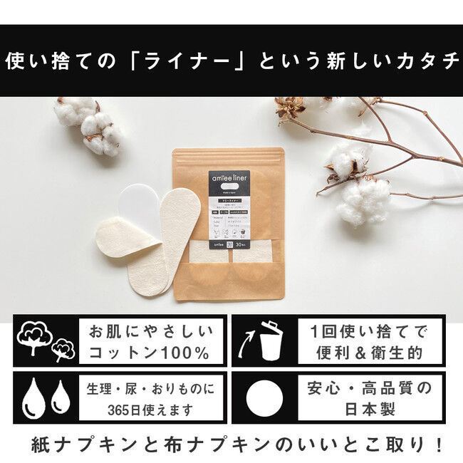 【史上初！Tバック専用】ヒップに食い込んでも痛くない（布製）使い捨てパンティライナーがデビューの3枚目の画像