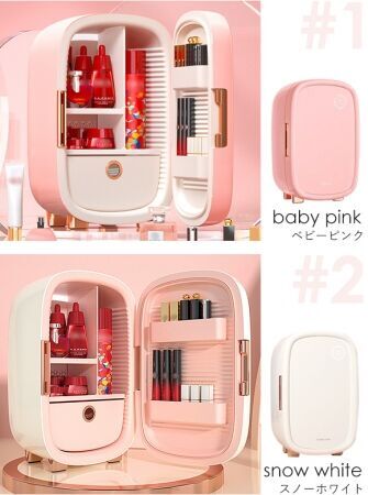 海外で大人気のコスメ専用冷蔵庫「PINKTOP」日本初上陸!!化粧品に最適な10℃を維持。コスメもサプリもこれ一台に！の15枚目の画像