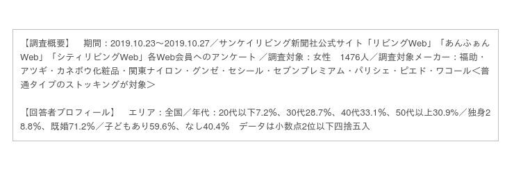 女性が選ぶストッキングランキング　利用率第1位は「ATSUGI」、リピート率第1位は「fukuske」、満足度第1位は「ワコール」、20代の満足度第1位は「GUNZE」の6枚目の画像