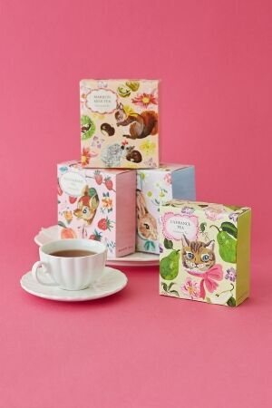 【Afternoon Tea】”AUTUMN TEA PARTY”をテーマにナタリー・レテが描いた秋限定デザイン！秋の紅茶と焼き菓子の2枚目の画像