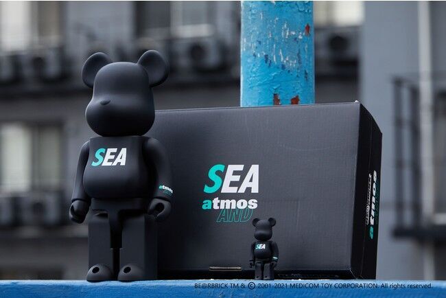 WIND AND SEA × BE@RBRICK ×atmosよりジェイドカラーを用いたトリプルコラボレーションが登場。の2枚目の画像