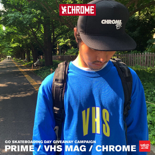 【WIN to SKATE】Go Skateboarding Day Prime x VHS MAG x CHROMEの1枚目の画像