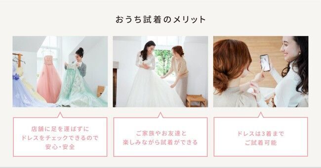 自宅でウェディングドレス試着ができるレンタルECサイト「DRESS LIVRER」リリース！人気ブランドドレス200着以上がお得にレンタルできる、withコロナ時代の新サービスが登場の3枚目の画像