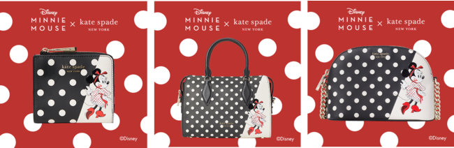 KATE SPADE NEW YORK は、ディズニーとのコラボレーションによる、disney x kate spade new new york minnie mouse collectionを発売の1枚目の画像