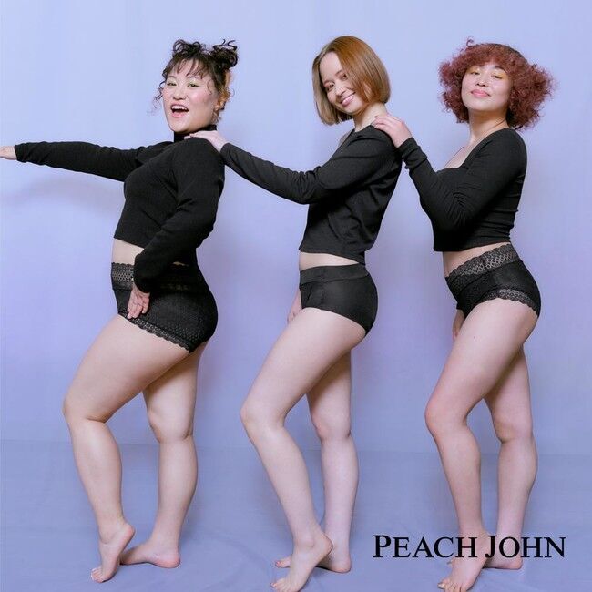 お笑い芸人 フォーリンラブ バービー×PEACH JOHNコラボ第３弾！ブランド初となる吸収サニタリーショーツも展開。の2枚目の画像