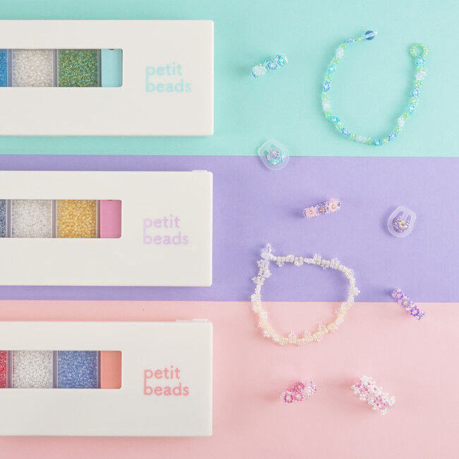 あったらいいなを詰め込んだガラスビーズアクセサリーセット「プチっとビーズ / petit beads」が発売中！便利機能を詰め込んだワークボードも。初心者から本格派までアクセサリー作りが楽しめます。の6枚目の画像