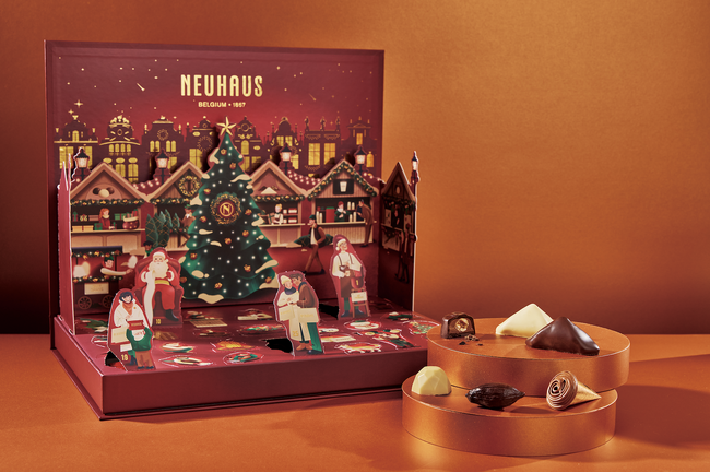 ベルギーを代表するチョコレートの老舗 ノイハウスよりアドベントカレンダーなど2023年ホリデー期間限定ラインナップが販売開始の2枚目の画像