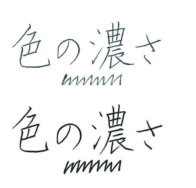 筆記シーンに多いメモ・スケジュール帳への「サッと書き」に向けて開発した新ボールペン　ブレず、軽い力で濃く書ける『ブレンＵ（ユー）』8月29日（木）発売の6枚目の画像