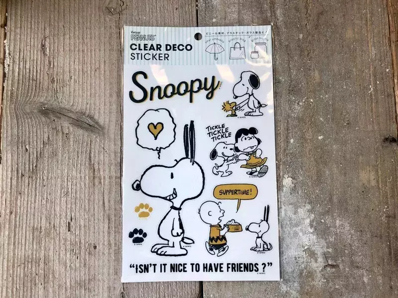ロフト 水に強い スヌーピーの クリアデコステッカー でなんでもかわいくアレンジ ローリエプレス