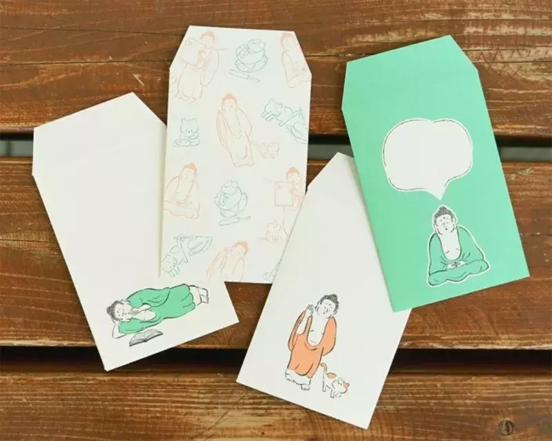 大仏さまと猫の なむ さんの日常を描いたステーショナリー ローリエプレス