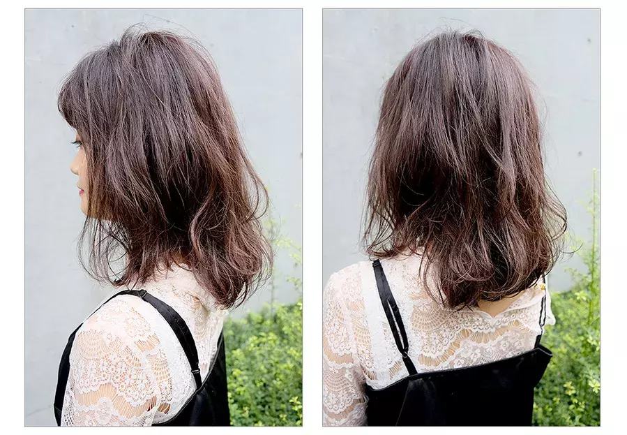 うぶバング の小顔効果バツグン グラデピンクで作る甘辛ウルフレイヤーボブ ローリエプレス