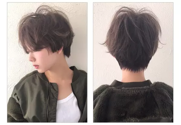 クールな魅力に女らしさが潜む ユニセックスなマッシュショートヘア ローリエプレス