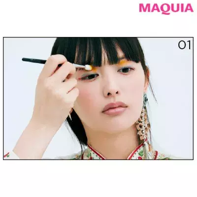 鈴木えみさんがトライ 赤ラインを効かせたオリエンタルなアイメイク ローリエプレス