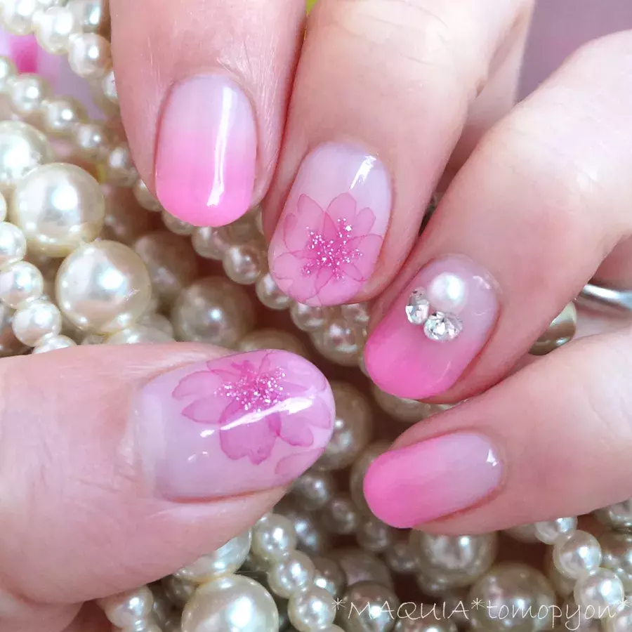 ネイル動画 水彩画風 たらしこみネイル で桜ネイル やり方解説 セルフジェルネイル ローリエプレス ネイル動画 水彩画風 たらしこみネイル で桜ネイル やり方解説 セルフジェルネイル ローリエプレス