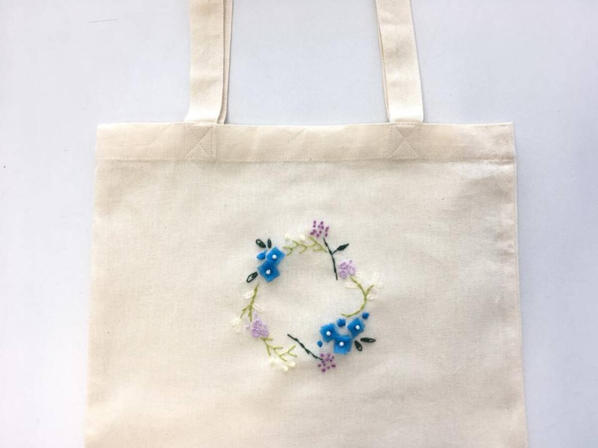 どこよりも詳しい 簡単かわいい刺繍のやり方 トートバッグ編 ローリエプレス