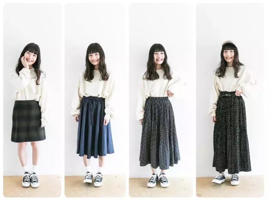 小さいさんのスカート選び スニーカーでもバランス良く見える丈感は ローリエプレス