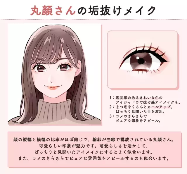 あなたに似合うメイクはどれ 顔のカタチ別 可愛くなれる 垢抜けアイメイク ローリエプレス