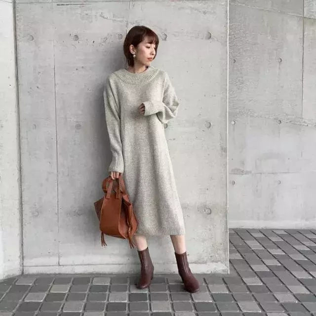 冬ワンピース はこう着て垢抜ける シンプルでも手抜きに見えない 大人の着こなし6選 ローリエプレス