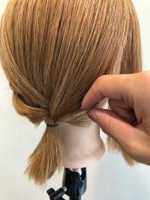 ボブヘアアレンジ 短くてもok ゴムで縛るだけ簡単ヘアアレンジ ローリエプレス