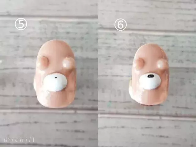 ぷっくりかわいいくまさんネイル マニキュアとパールで簡単にできちゃう ローリエプレス