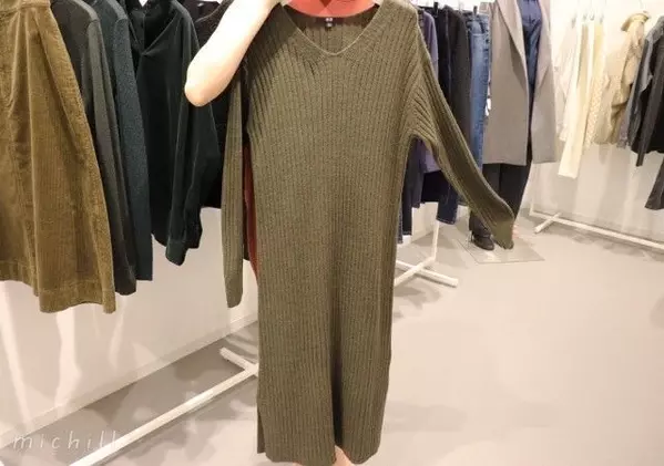 楽ちんなのに可愛い 1枚あると便利なユニクロの19新作ニットワンピース ローリエプレス