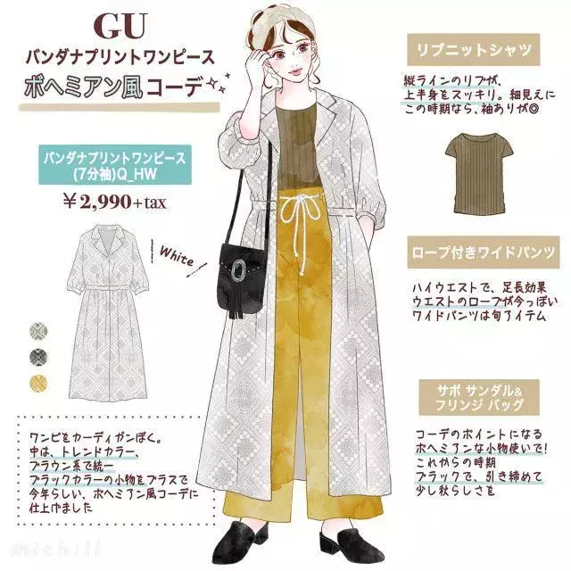 Guで見つけたとっておきアイテムをピックアップ 羽織りで可愛いプリントワンピ活用術 ローリエプレス Guで見つけたとっておきアイテムをピックアップ 羽織りで可愛いプリントワンピ活用術 ローリエプレス