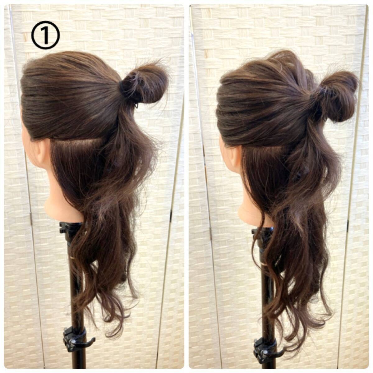 毛量多めさん必見 ダブルおだんごで簡単かわいい まとめ髪ヘアアレンジ ローリエプレス