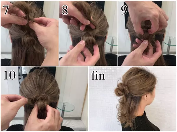 毛量が多くてもok ゴムだけでできる ミディアムヘアのお団子セミアップ ローリエプレス